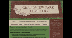 Desktop Screenshot of grandviewparkcemetery.net